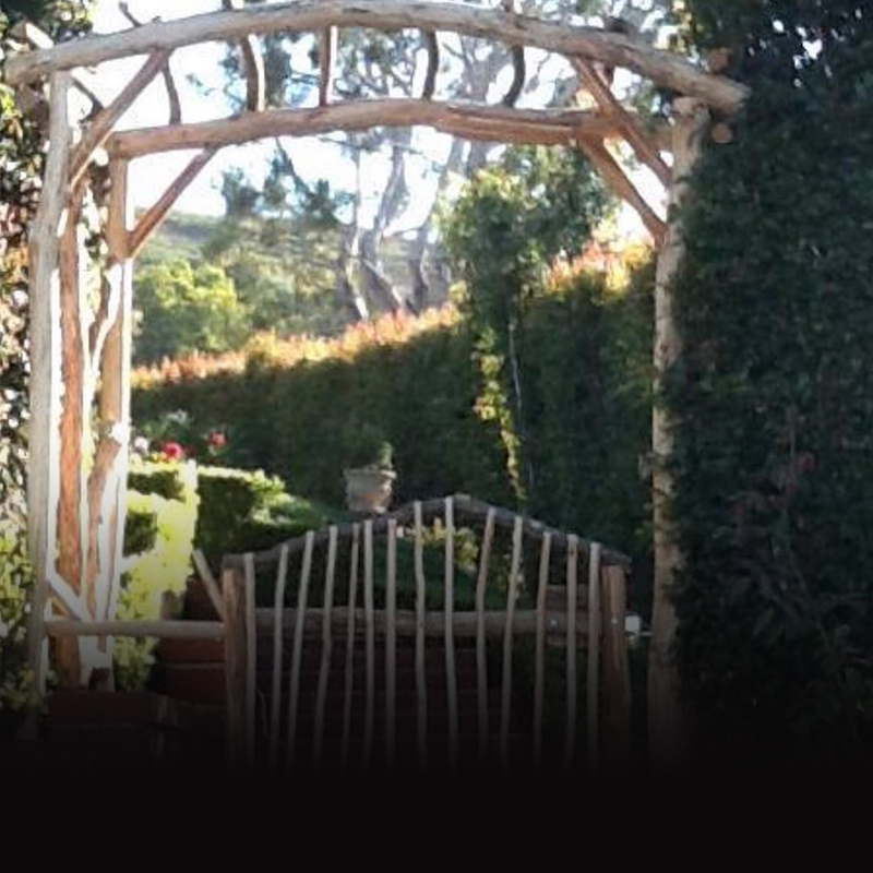 Custom Garden Arbor with Gate