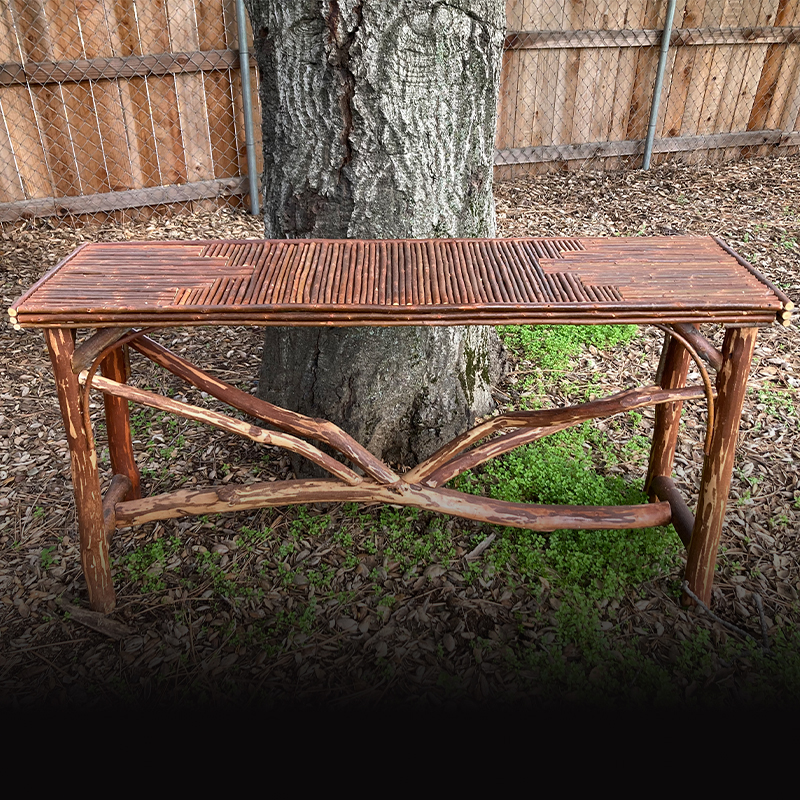 Inlaid Twig Foyer Table